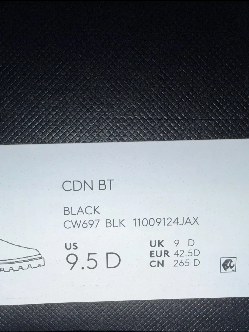 Coach Men’s Black Leather Lug-Sole Ankle Boots